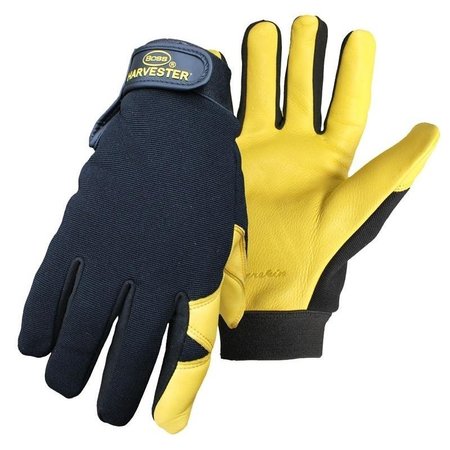 BOSS Gloves, 2XL, Adjustable, Elastic Wrist Cuff, PolyesterSpandex Back, Polyester Lining 41872X